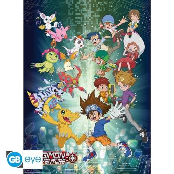 DIGIMON - Poster Chibi "Digi Welt"  Tai und Agumon und alle ihre Freunde begrüßen Sie in der Digi Welt! Begleiten Sie sie auf ihrer nächsten Suche mit diesem schönen Digimon Poster!